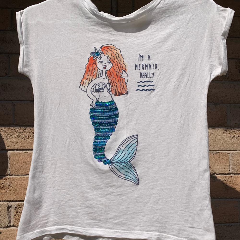 “I’m a Mermaid, Really” T-shirt Zara Girls